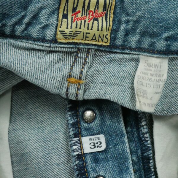Jean coupe ajustee homme bleu clair Armani