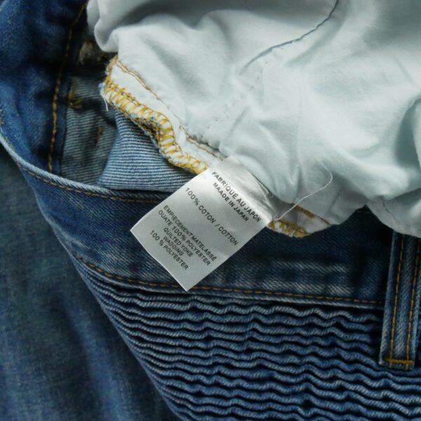 Jean coupe ajustee homme bleu Vintage