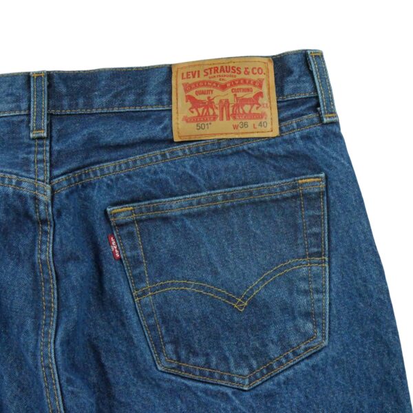 Jean coupe droite homme bleu Vintage