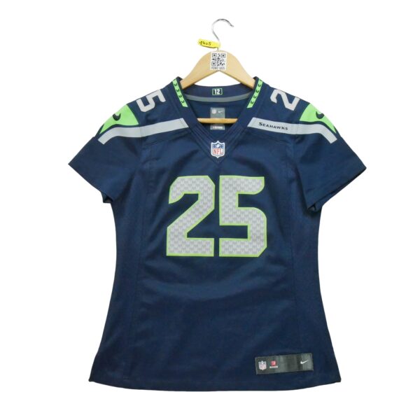 Maillot manches courtes femme bleu Nike Equipe Seattle Seahawks