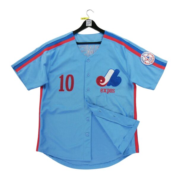 Maillot manches courtes homme bleu clair Majestic