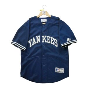 Maillot manches courtes homme marine Starter Equipe New York Yankees