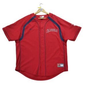 Maillot manches courtes homme rouge Nike Equipe Los Angeles Angels