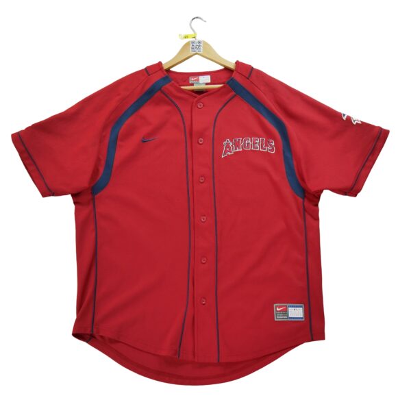 Maillot manches courtes homme rouge Nike Equipe Los Angeles Angels