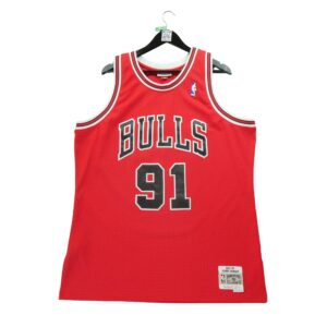 Maillot sans manches homme rouge Mitchell and Ness Equipe Chicago Bulls