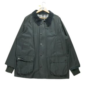 Parka homme manches longues noir Vintage Col Harrington