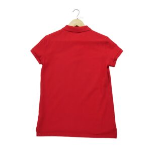 Polo manches courtes femme rouge Lacoste Col Polo