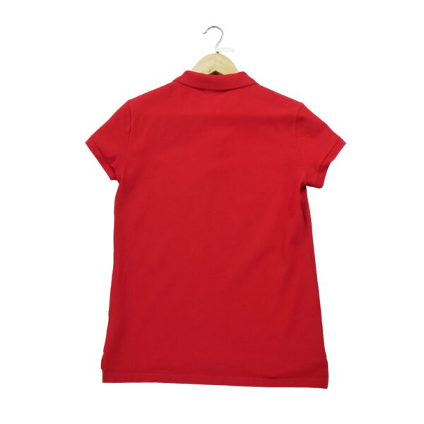 Polo manches courtes femme rouge Lacoste Col Polo