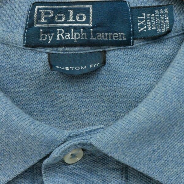 Polo manches courtes homme bleu clair Polo Ralph Lauren Col Polo