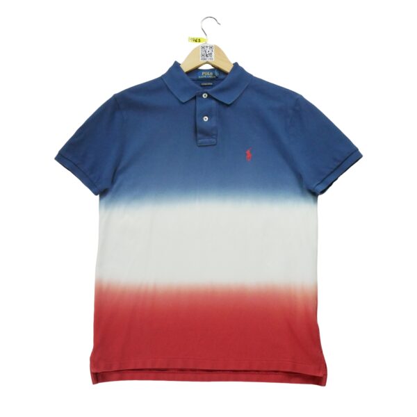 Polo manches courtes homme bleu Polo Ralph Lauren Motif a motifs Col Polo