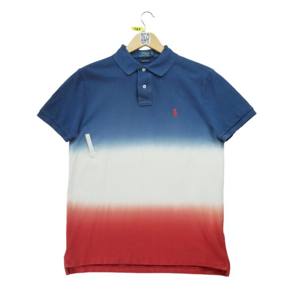 Polo manches courtes homme bleu Polo Ralph Lauren Motif a motifs Col Polo