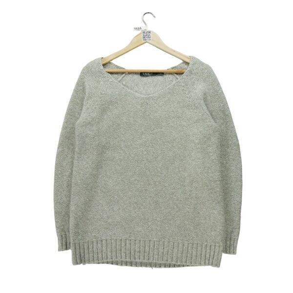 Pull femme manches longues beige Lauren Ralph Lauren Motif chine Col Rond