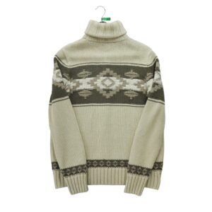 Pull femme manches longues beige Polo Ralph Lauren Col Montant
