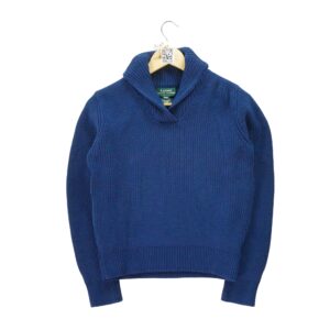 Pull femme manches longues bleu Lauren Ralph Lauren Col V