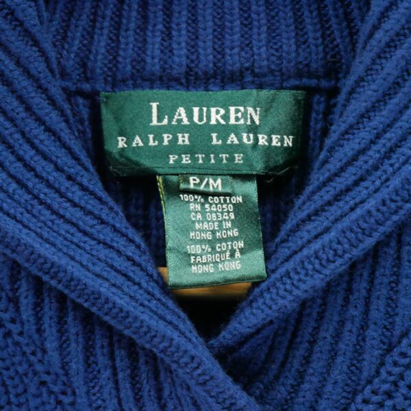 Pull femme manches longues bleu Lauren Ralph Lauren Col V