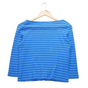 Pull femme manches longues bleu Lauren Ralph Lauren Motif a rayures Col Rond