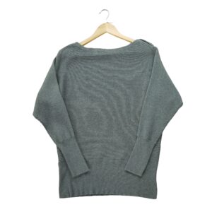 Pull femme manches longues gris Lauren Ralph Lauren Col Rond