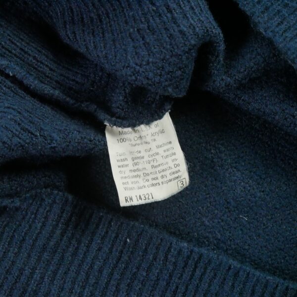 Pull femme manches longues marine Dior Col V
