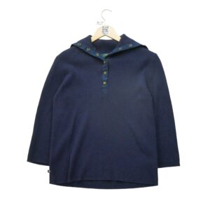 Pull femme manches longues marine Lauren Ralph Lauren Col Montant