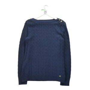 Pull femme manches longues marine Lauren Ralph Lauren Col Rond