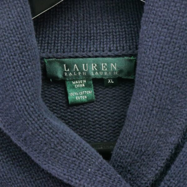 Pull femme manches longues marine Ralph Lauren Col Chale