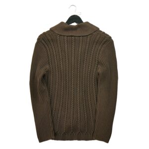 Pull femme manches longues marron Lauren Ralph Lauren Col Revert