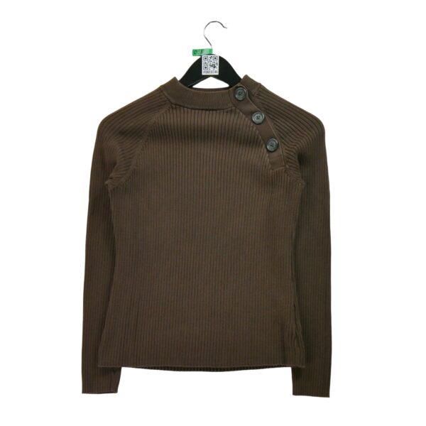 Pull femme manches longues marron Lauren Ralph Lauren Col Rond