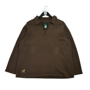 Pull femme manches longues marron Lauren Ralph Lauren Col V