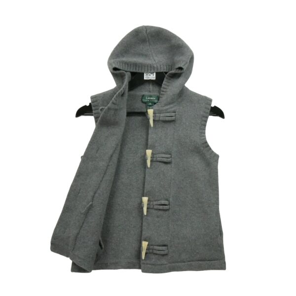 Pull femme sans manches gris Polo Ralph Lauren Col Rond