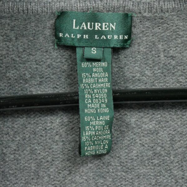 Pull femme sans manches gris Polo Ralph Lauren Col Rond