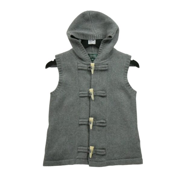 Pull femme sans manches gris Polo Ralph Lauren Col Rond