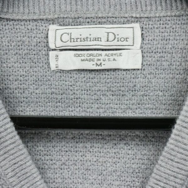 Pull homme manches longues gris Dior Col V