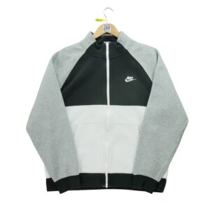 Pull homme manches longues gris Nike Col Montant