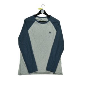 Pull homme manches longues gris Vintage Motif chine Col Rond