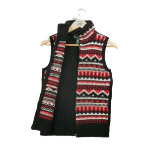 Pull homme sans manches noir Lauren Ralph Lauren Motif imprime Col Montant