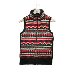 Pull homme sans manches noir Lauren Ralph Lauren Motif imprime Col Montant