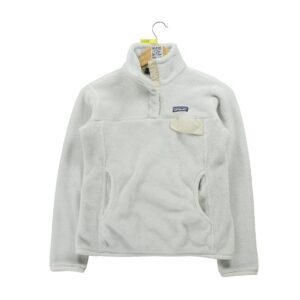 Pull polaires femme manches longues blanc Patagonia Col Montant