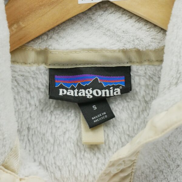 Pull polaires femme manches longues blanc Patagonia Col Montant