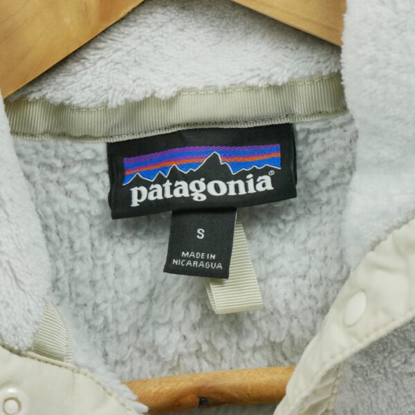 Pull polaires femme manches longues blanc Patagonia Col Rond