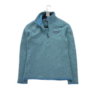 Pull polaires femme manches longues bleu clair Patagonia Motif chine Col Montant