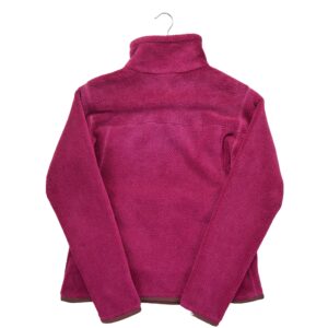 Pull polaires femme manches longues bordeaux Patagonia Col Montant