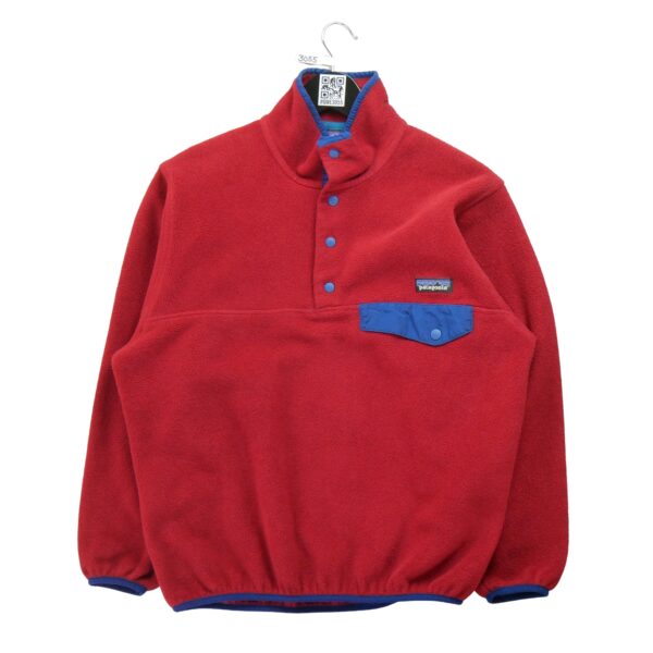 Pull polaires femme manches longues rouge Patagonia Col Montant