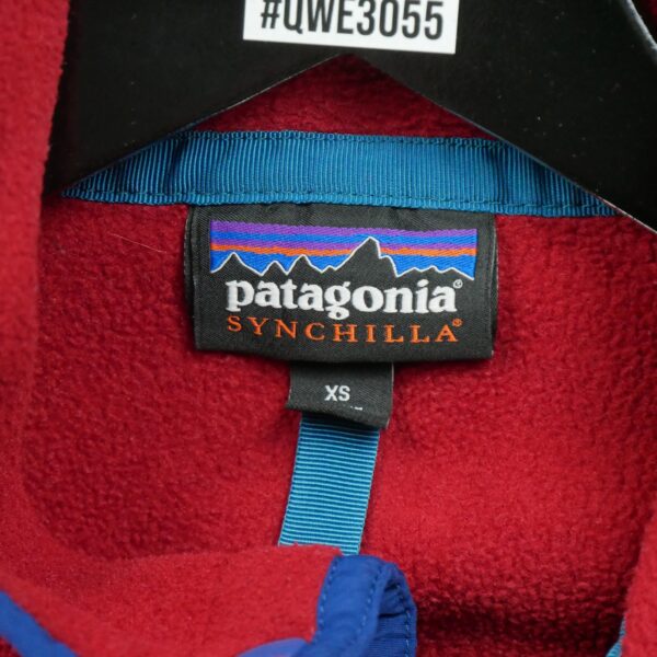 Pull polaires femme manches longues rouge Patagonia Col Montant