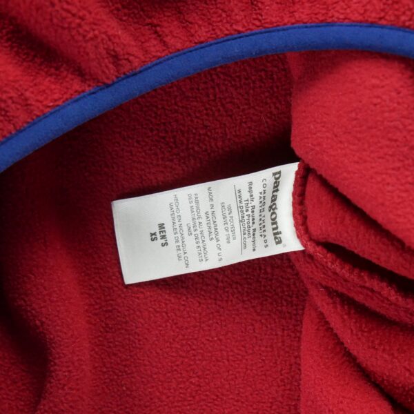 Pull polaires femme manches longues rouge Patagonia Col Montant