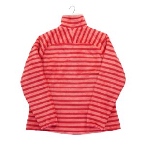 Pull polaires femme manches longues rouge The North Face Motif a rayures Col Montant