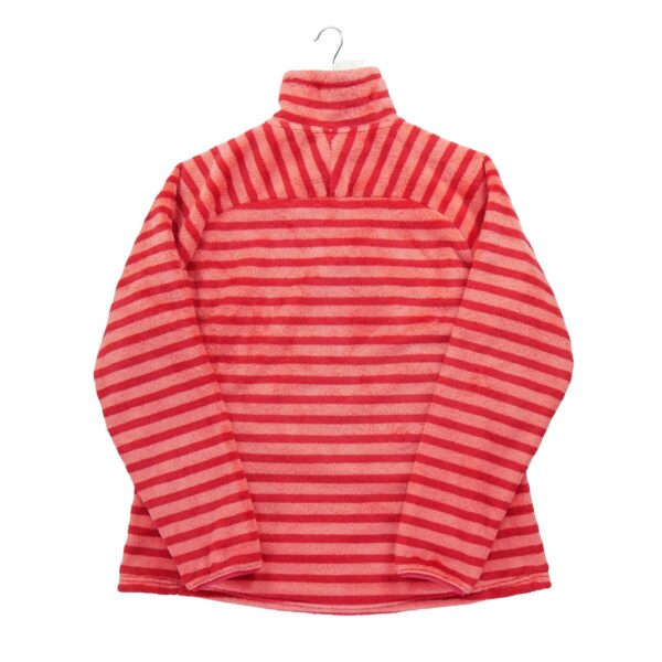 Pull polaires femme manches longues rouge The North Face Motif a rayures Col Montant