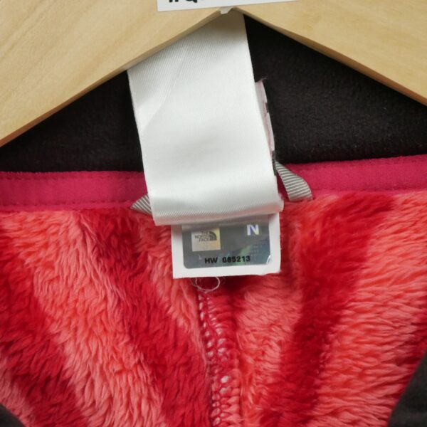 Pull polaires femme manches longues rouge The North Face Motif a rayures Col Montant