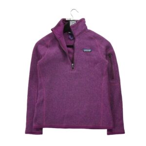 Pull polaires femme manches longues violet Patagonia Motif chine Col Montant