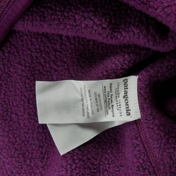 Pull polaires femme manches longues violet Patagonia Motif chine Col Montant