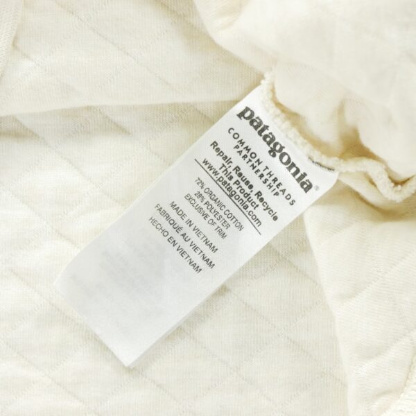 Pull polaires homme manches longues blanc Patagonia Col Montant